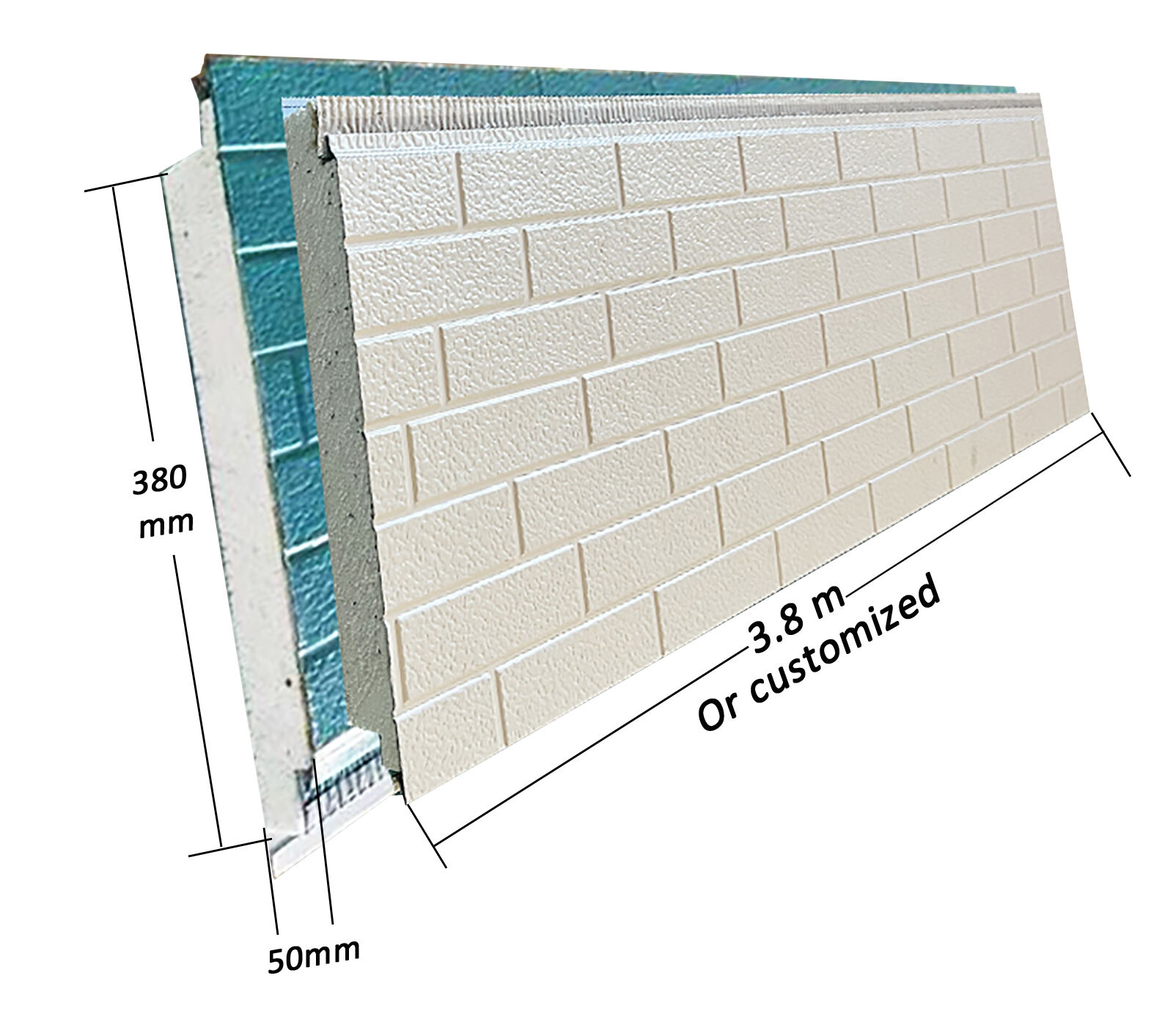 Outdoor waterproof and fireproof EPS foam panel insulation panel foam eps panel manufacture