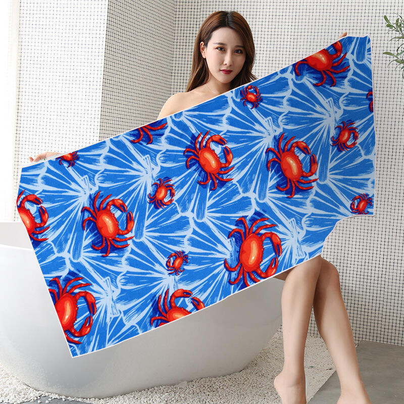 Best Selling Customized Microfiber Printed Quick Dry Sand Free Beach Towel factory