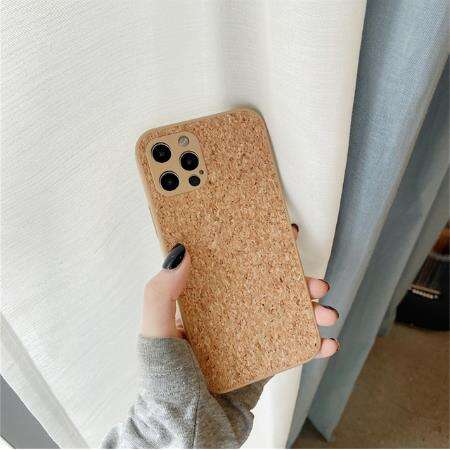 Funda trasera de teléfono celular de bambú a prueba de golpes Laudtec funda de madera para iPhone 13 Max  