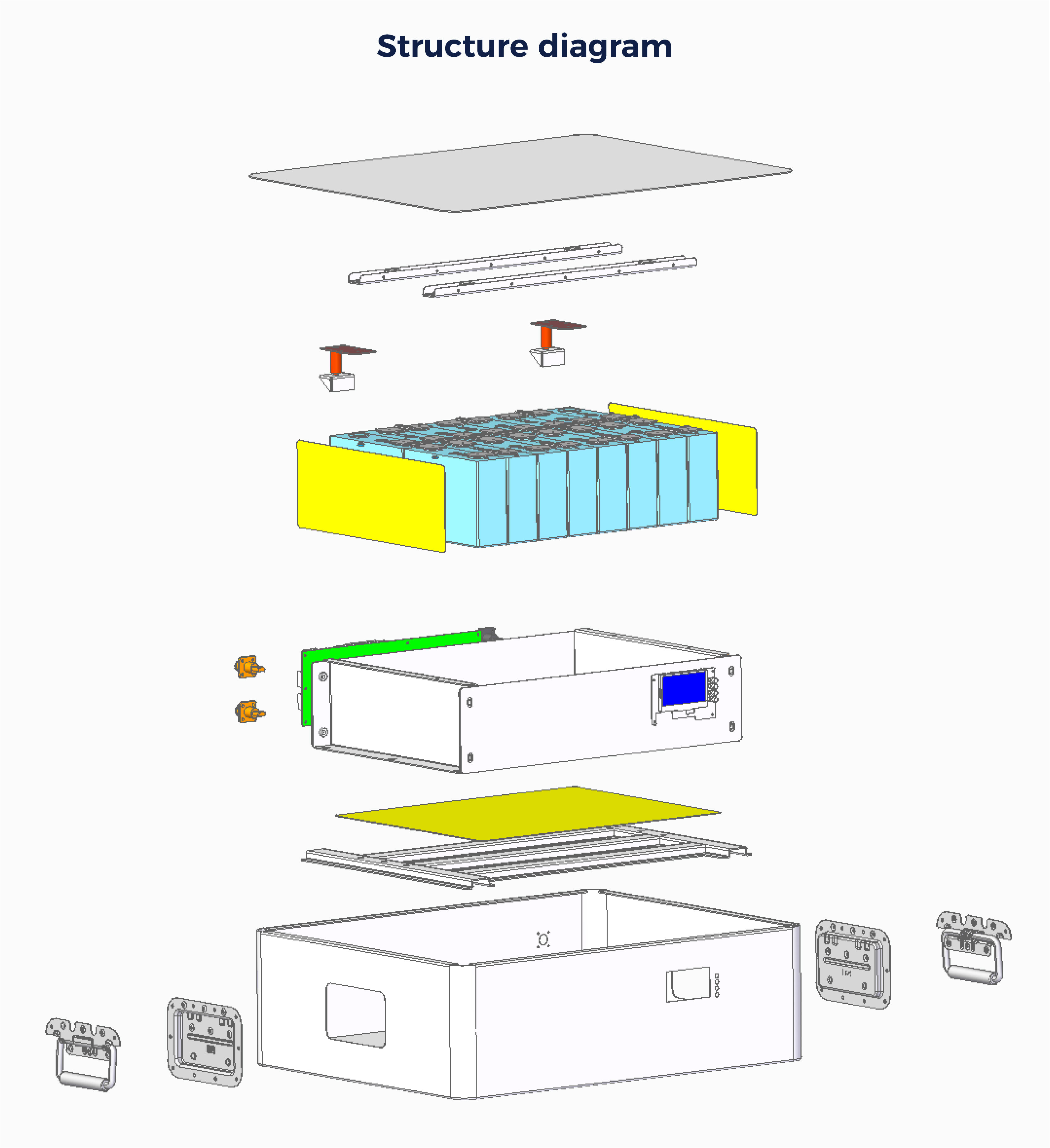 PYSUN Stackable Home Energy Storage Systems 51.2V 48V 5KWh 10KWh 15KWh 20KWh Expandable LiFePO4 Battery IP65 Protection Off-Grid factory