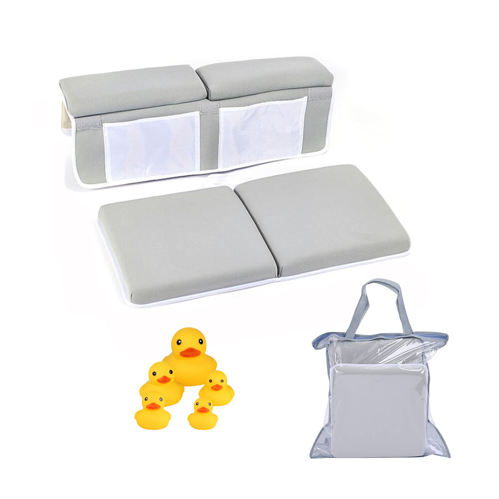 Washable Customized Comfortable Baby Bath Kneeler with Elbow Rest Pad Set bathroom mat bath kneeler factory