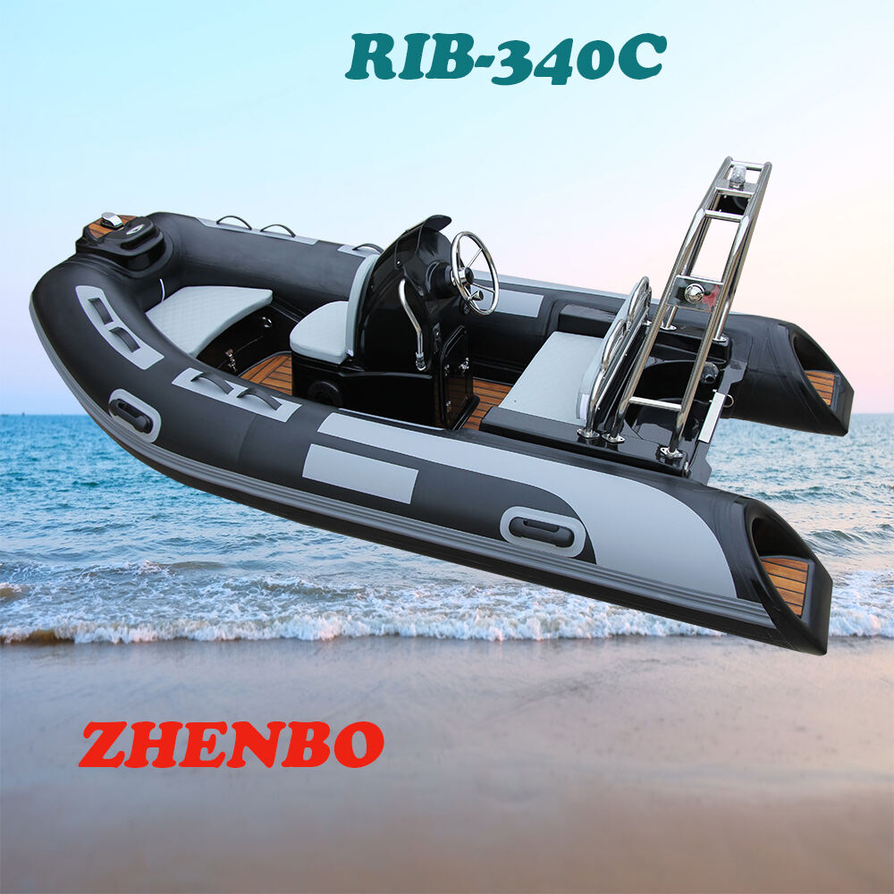 Zhenbo 340 Rib Luxury Boats 2 Persons Speed Foldable Rib Boat With Orca Hypalon Tubes Rib-340C manufacture