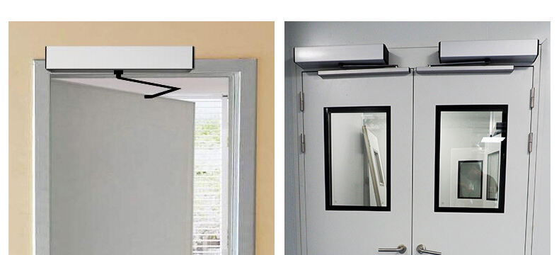 DSW-100/DSW-100N automatic swing door operators with remote controlh safety sensors details