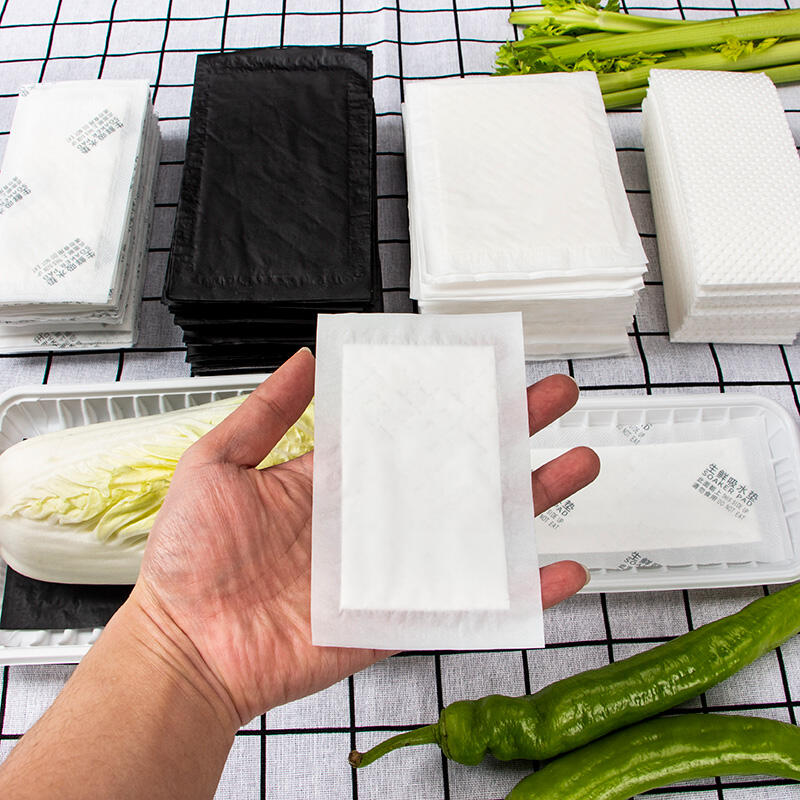 Super paper disposable white absorber high quality pe film pad for meat packaging
