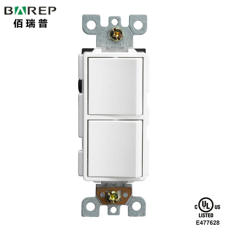 Barep YGD-002 Model American 2 Gang 1 Way Electric Switch Wall manufacture