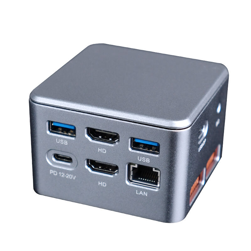 Piesia 12. Generation N95 N100 N300 tragbare Minicomputer Ubuntu-Host mit doppelter Anzeige Taschen-Desktop Linux Nuc Mini PC für das Home Office