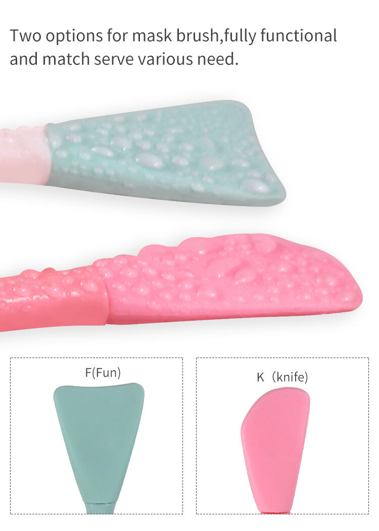 2 Molded Silicone Facial Cleaning Mask Brushes details