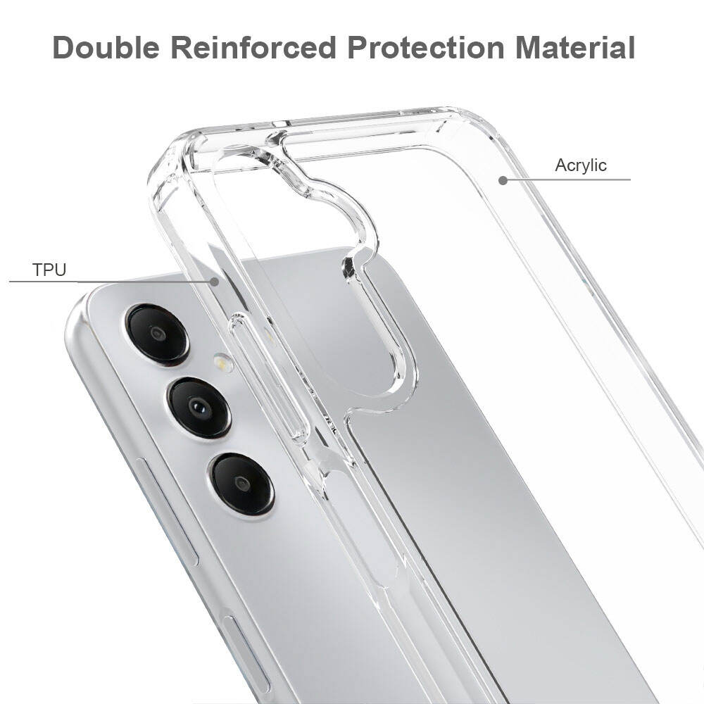 Clear Phone Case For Samsung Galaxy A05S Cases Luxury Design Anti Scratch Tpu Pc Drop Transparent Proof 2 In 1 factory