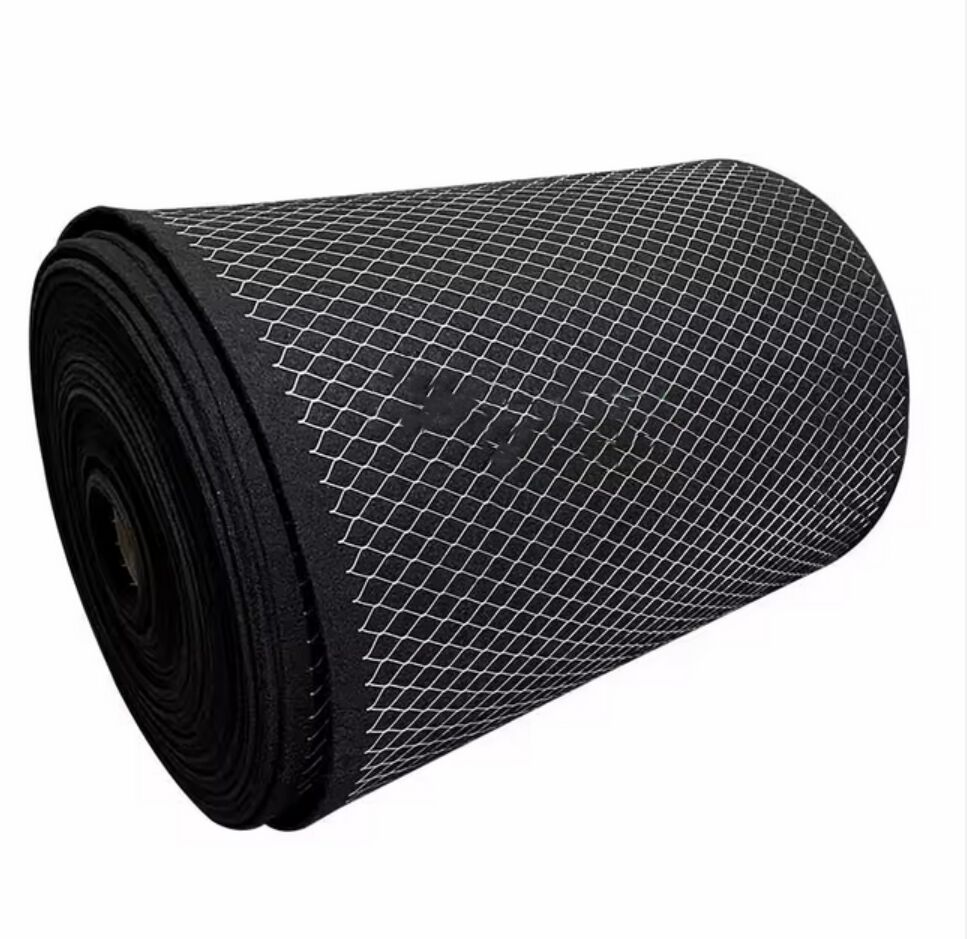 Laminated Mesh Air Filter Media 110g Metal Mesh Filter Media with activated carbon manufacture