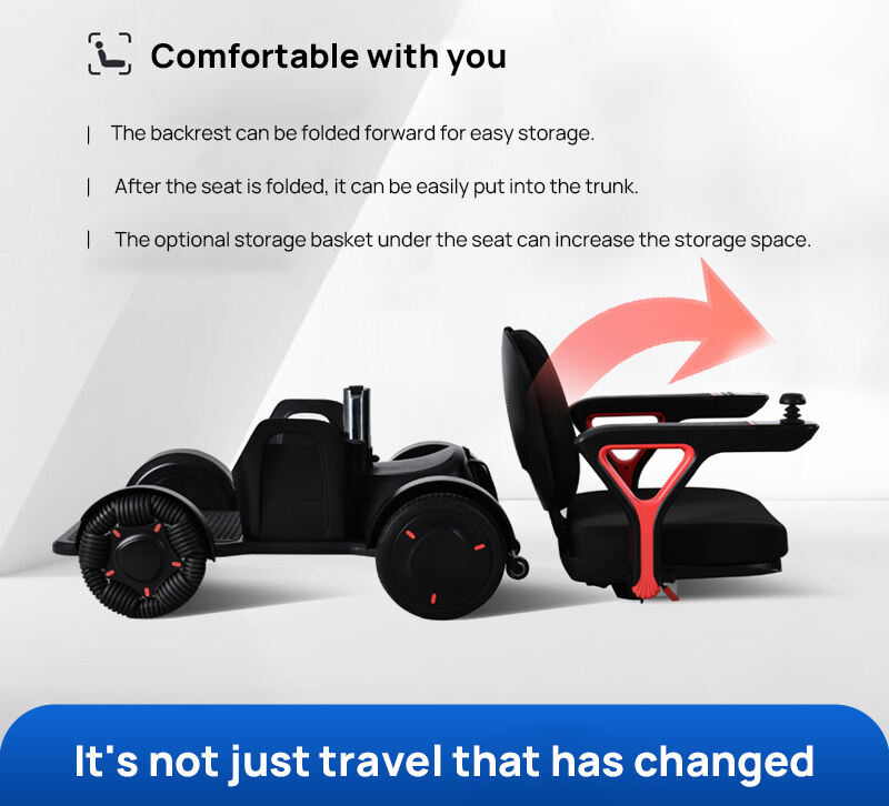 one-piece cast aluminum chassis automotive grade design mobility scooter electric disabled wheel chair electr scooter -Beiz-03 supplier