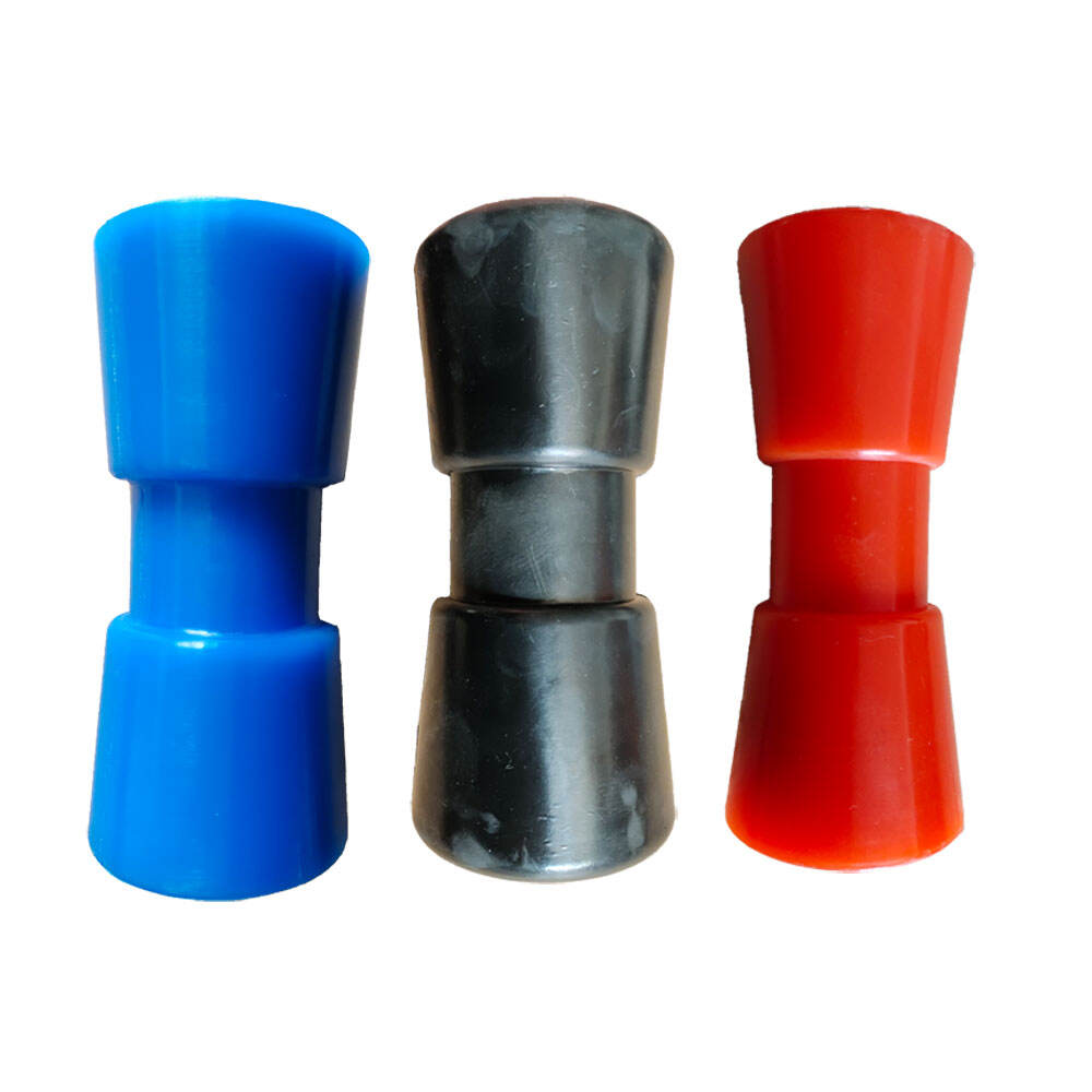 Custom accessories for marine trailers, bone/deep beak shaped silicone rollers, marine trailers details