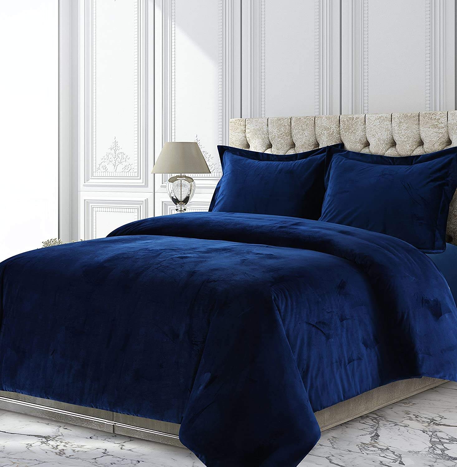 Wholesale 3 Pieces Winter Soft Thick bedding set Velvet comforter Oversized Solid duvet set supplier