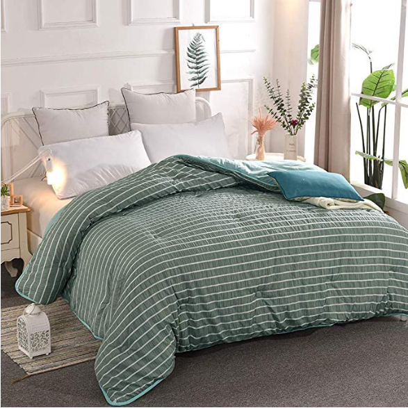 Soft Down Alternative Quilted Comforter Solid Color Comforter