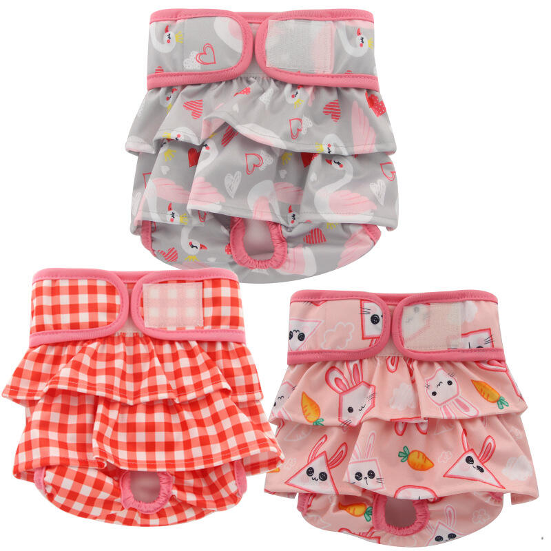 Washable Female Diapers (3 Pack) Female Dog Diapers Comfort Reusable Doggy Diapers supplier