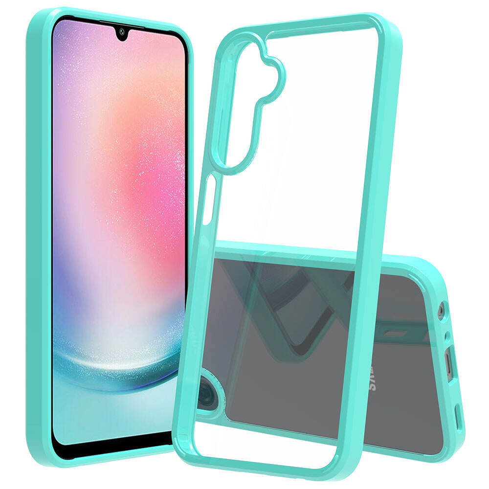 Étui de téléphone vierge 2 en 1 pour Samsung Galaxy A25 Étuis Design de luxe Anti-rayures Tpu Pc Résistant aux chutes Transparent clair  