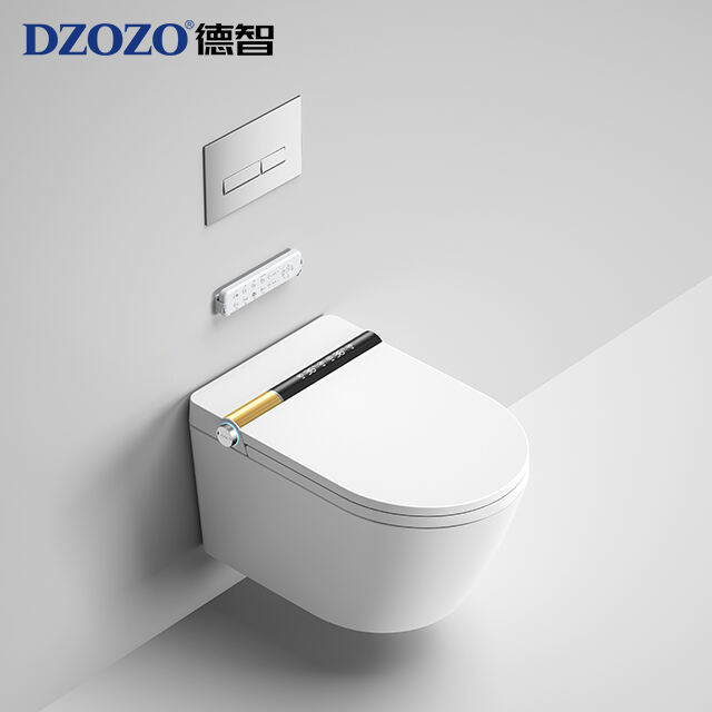 Wall hung fully smart toilet model G2  gold