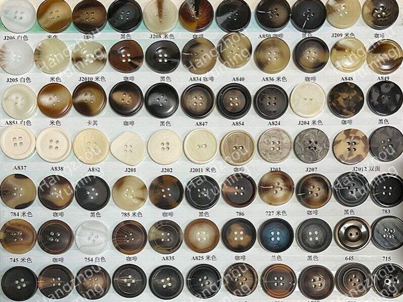 Common materials for plastic buttons