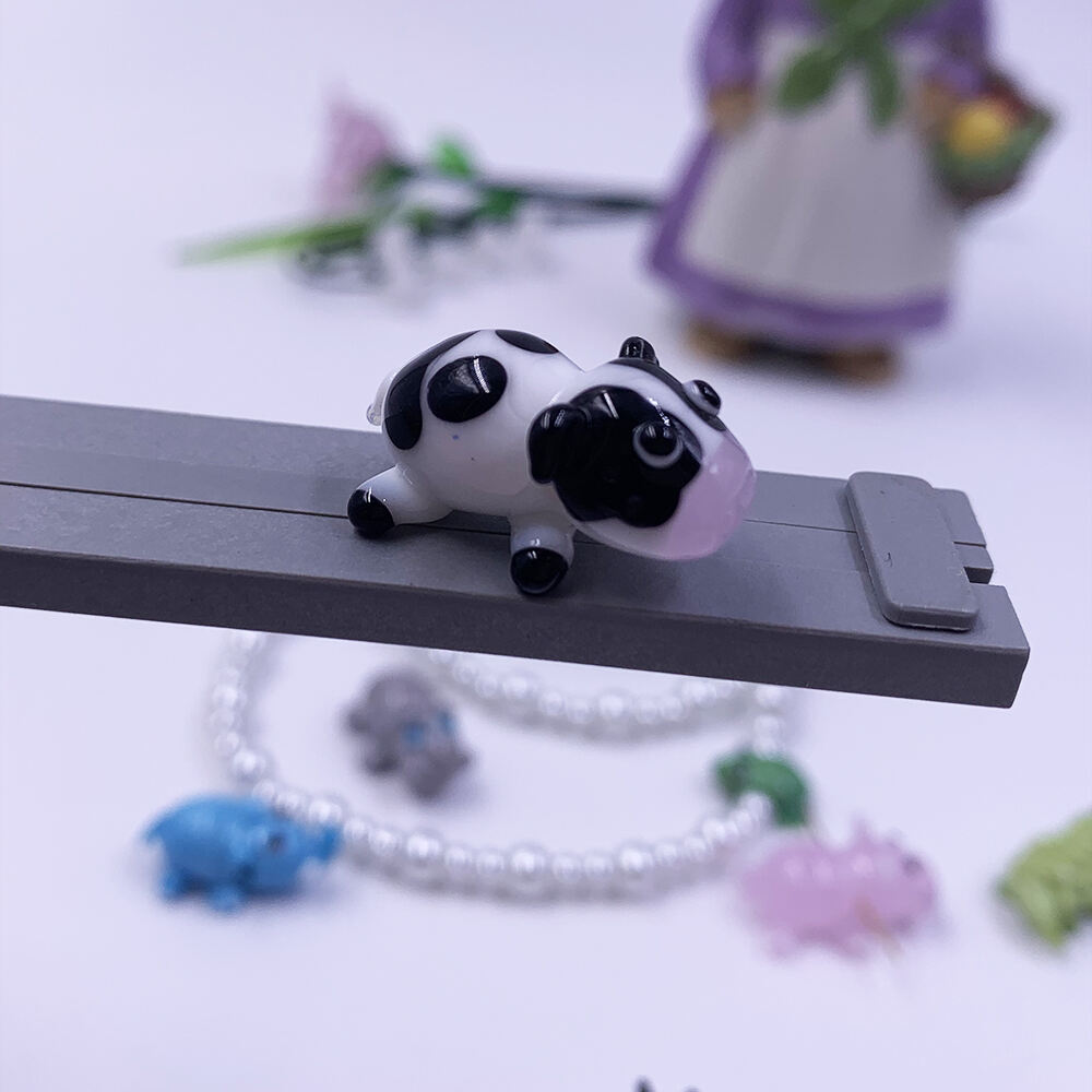 New fashion DIY bracelet 20mm animal cow murano Lampwork glass beads factory