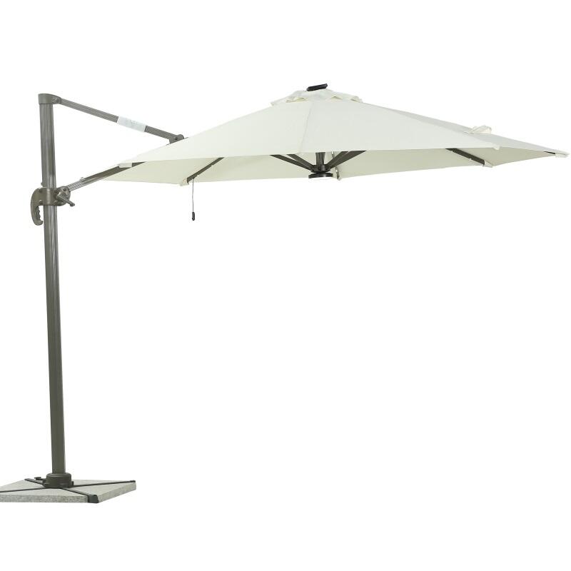 Great Price 3.35M Beautiful Outdoor Table Market Umbrella Beach single top round roman support sun uparasol with cross base factory