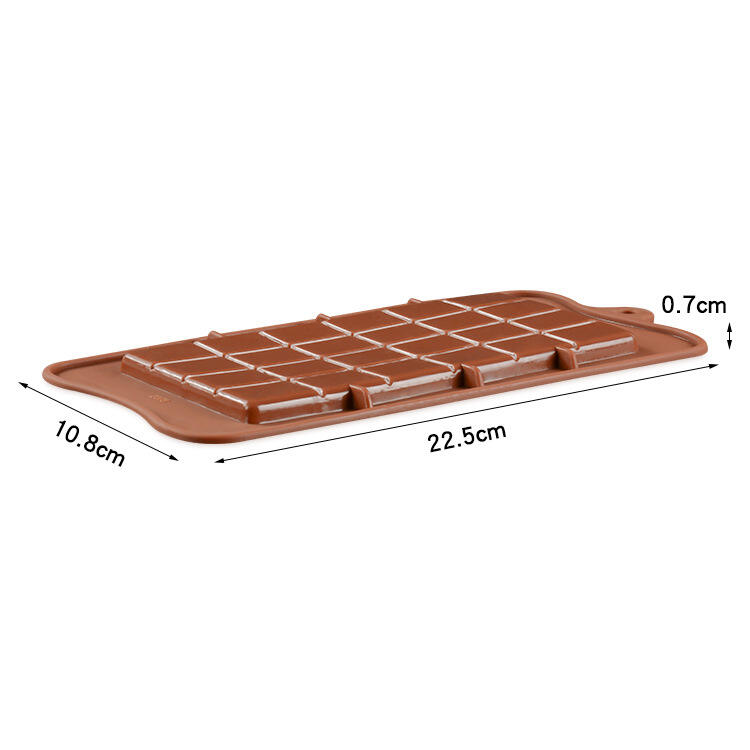 Silicone Break-Apart Chocolate Food Grade Non-Stick Protein and Energy Bar Mold Chocolate Bar Mold details