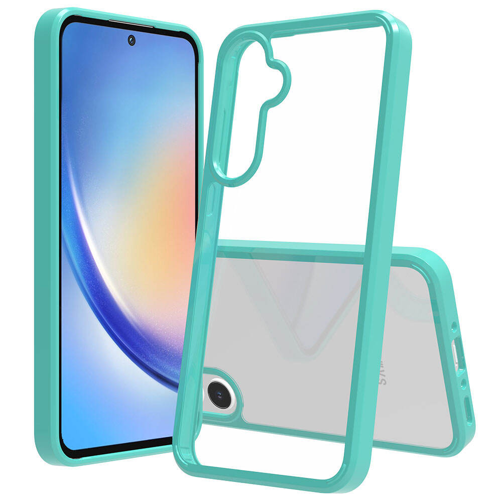 2 In 1 Transparent Phone Case For Samsung Galaxy A35 5G Cases Luxury Design Anti Scratch Tpu Pc Drop Clear Proof manufacture