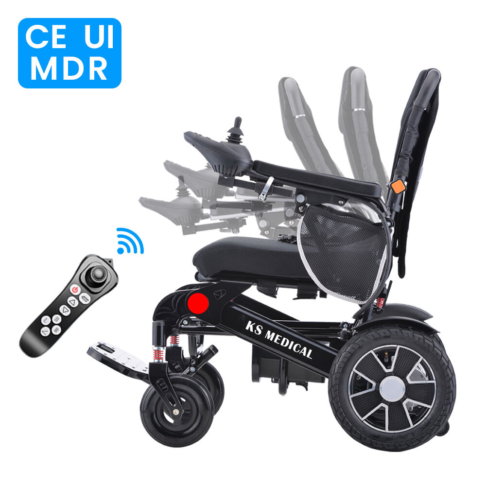 KSM-606AF Automatic Fold electric wheelchair Reliable Performance for Use Intelligent lndustrial foldable power wheelchair