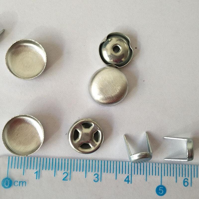 Custom size nickel metal baseball cap top button