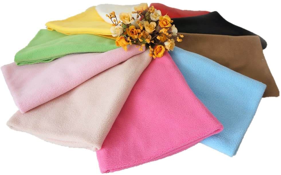 Anti Pilling Poly Spandex Material Velvet Fabric, Super Soft Solid Polar Fleece Fabric For Clothing/ manufacture