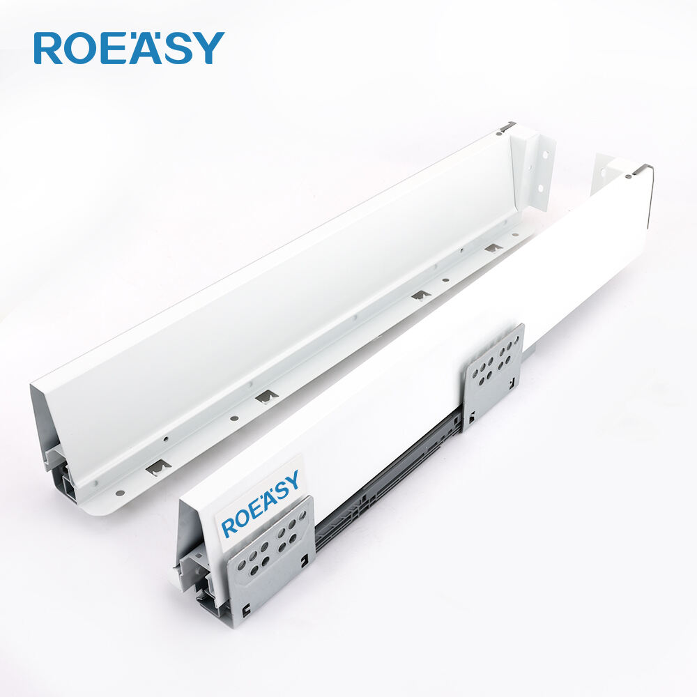 ROEASY TD-197B High Quality Metal Slide Soft Close Furniture Kitchen Cabinet Drawer System Furniture Metal Box