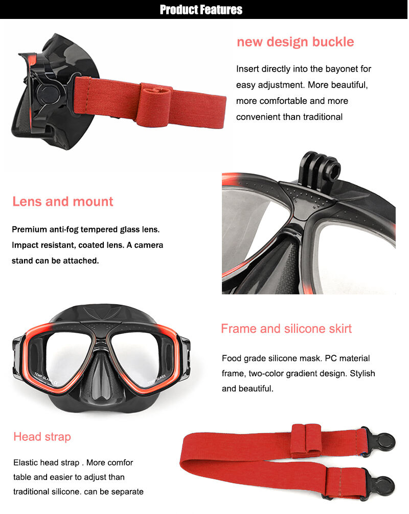 Factory selling Elastic strap Goggles Fogging Scuba Diving mask Snorkeling Gear for swimming diving supplier