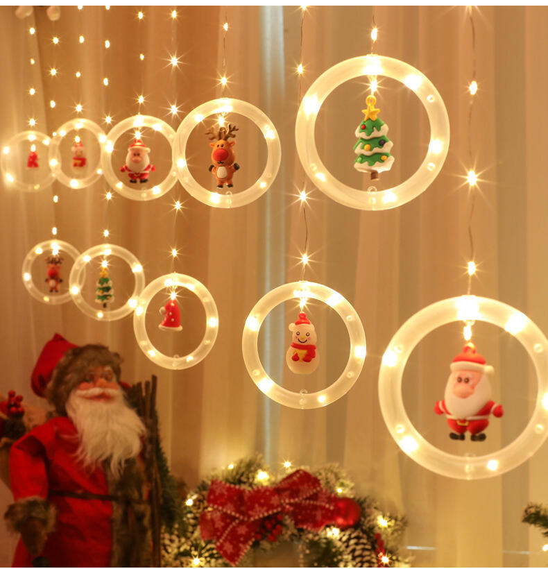 Hot-selling Acrylic Christmas Ornament , stars LED lights, wishing ball icicle string Christmas lights supplier