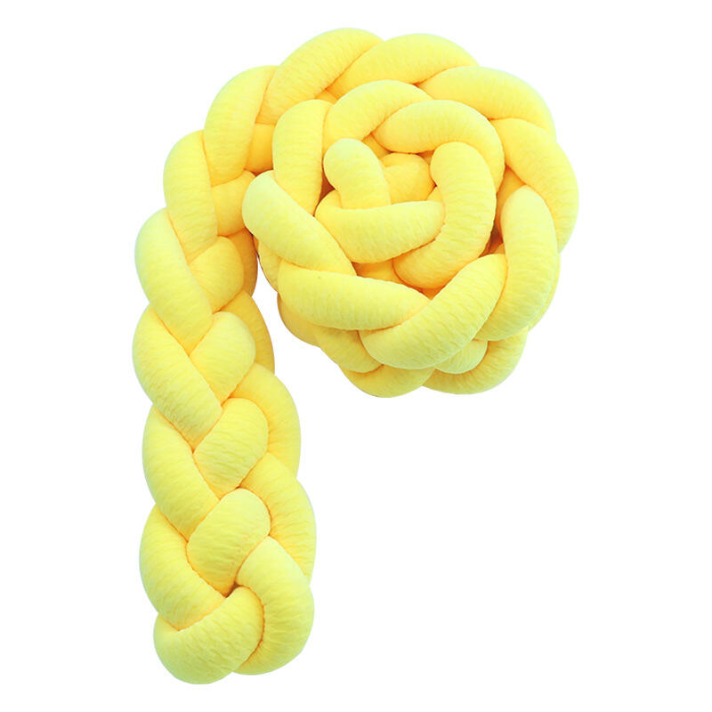 Baby Bed Crib Bumper Weave Newborn Nursery Knotted Braided Colorful Decorate 4 Stranded Bumper supplier