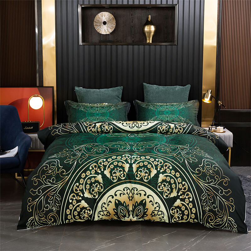 3D Custom Fashion Printed Bedding Set Luxury Mandala Cover Set details