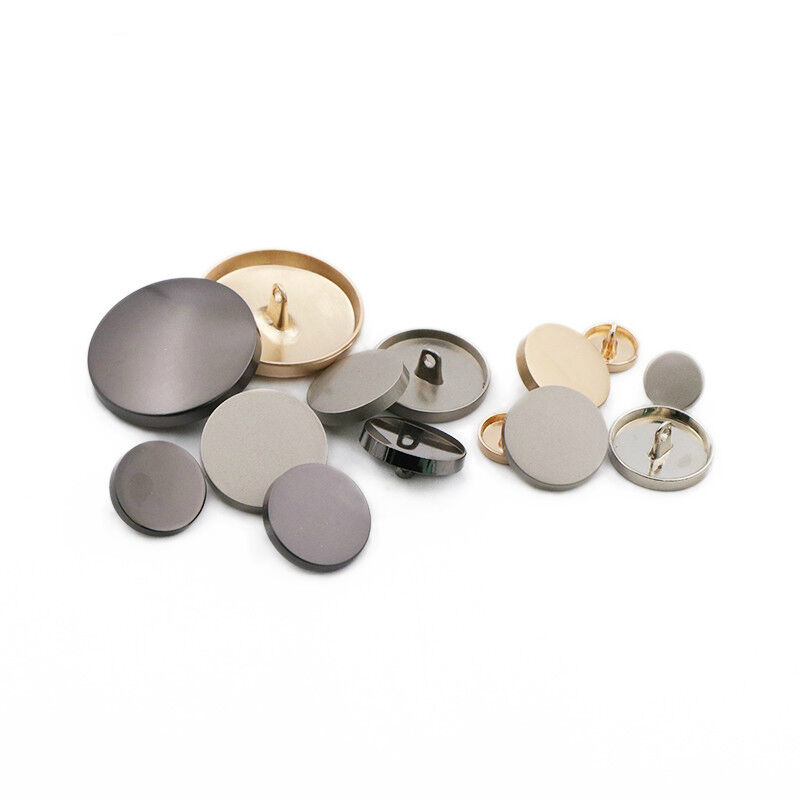 Custom sewing zinc alloy metal flat shank button