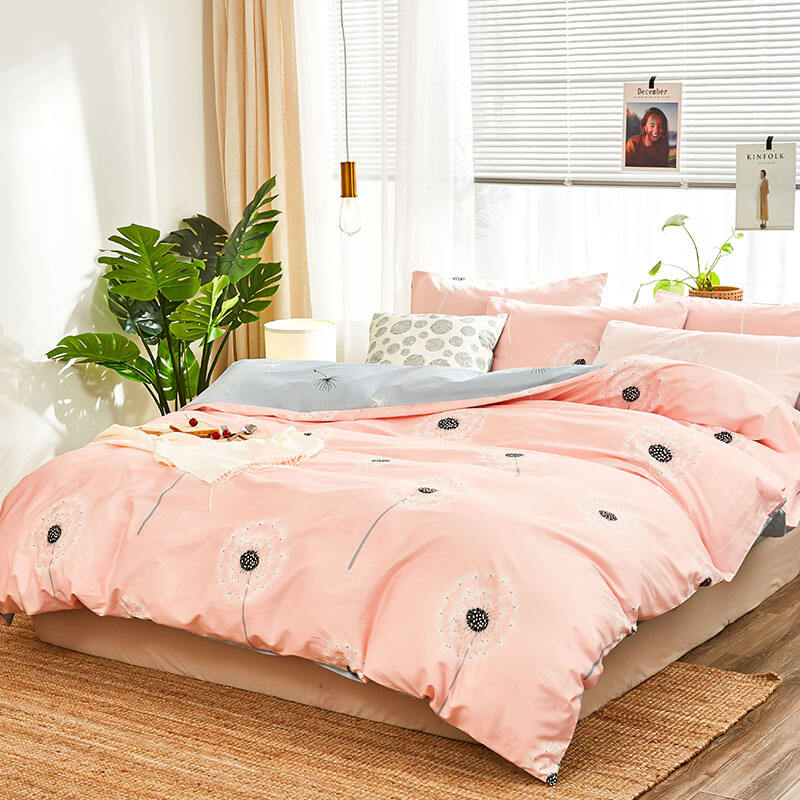 Hot sale polyester luxury bedding set bedsheet details