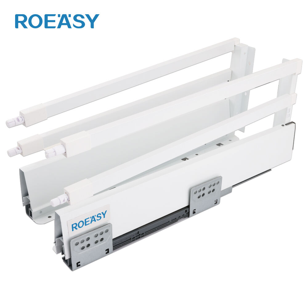 ROEASY TD-197B-II Furniture Hardware Kitchen Cabinet Drawer System Heavy Duty Soft Close or Push Open Tandem Box