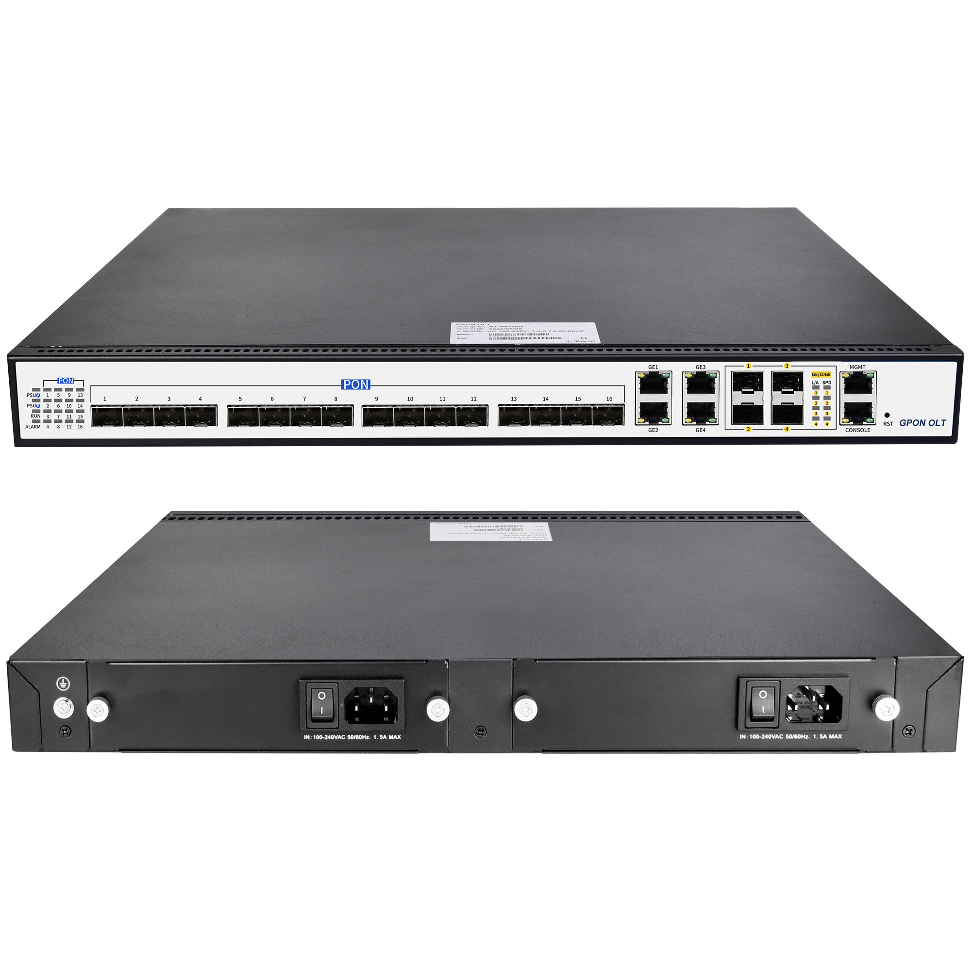 Support Different Types Of ONU hybrid networking BT-P8116H 16 Ports GPON OLT