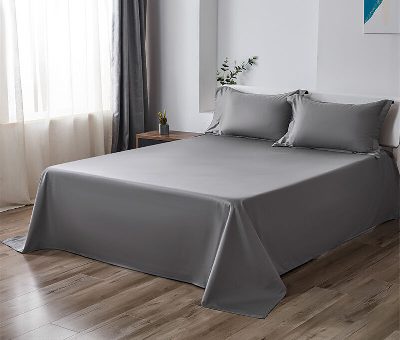 Super Soft Breathable 100% Cotton Flat Bedsheet Machine Washable Fitted Bed Sheet details