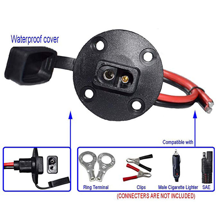 SAE 2 Pin Connector  2468 18AWG Solar extension Weatherproof Sae Socket SAE Quick Connect Solar Panel Mount manufacture