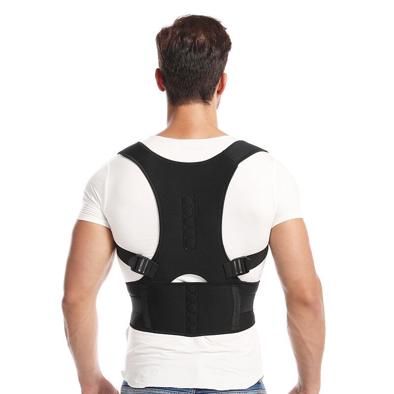JZD-13005 Adjustable Back Support Magnetic Posture Corrector Full Back Posture Corrector For Women&Men