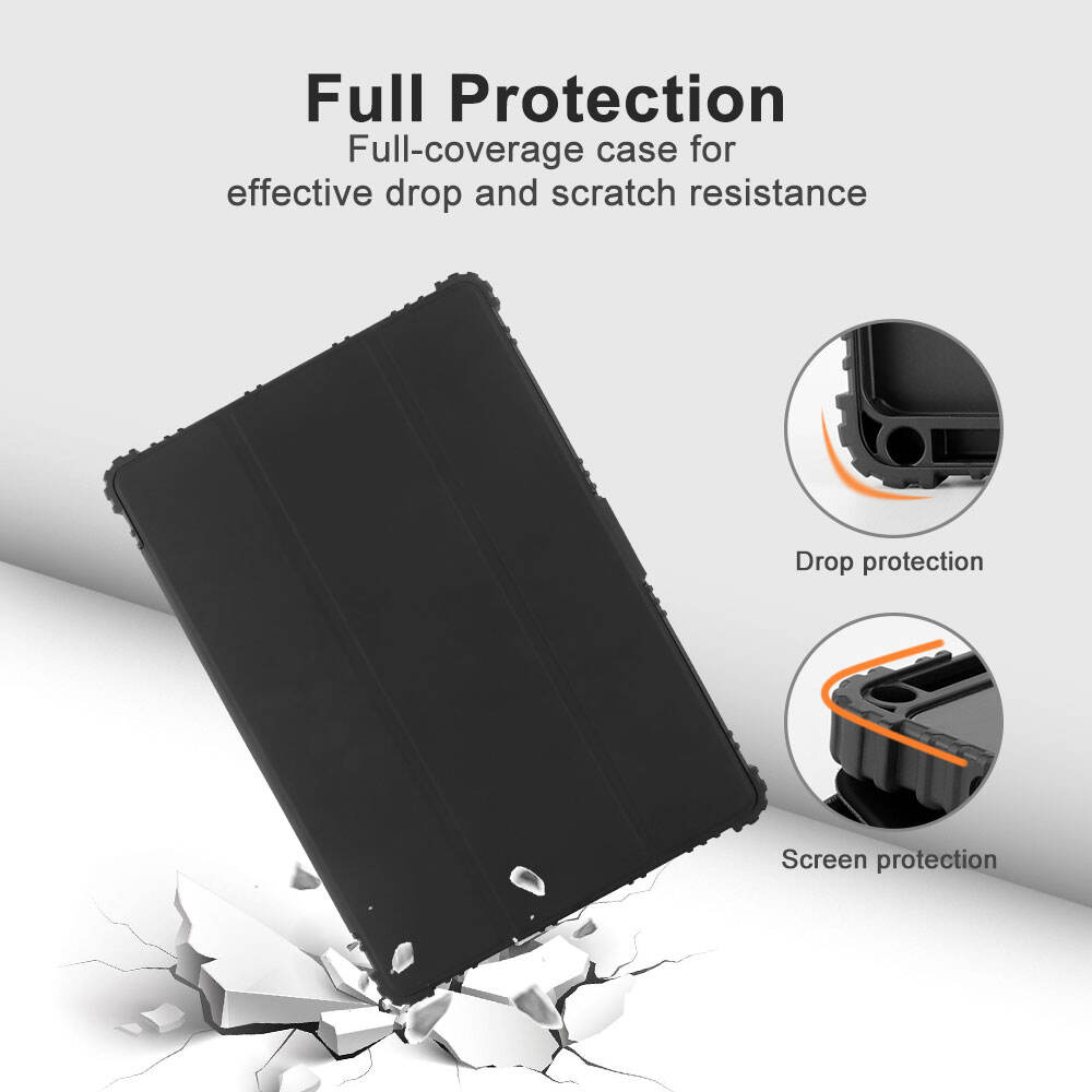 Laudtec PBK073 Galaxy Tab A9 A9+ Plus Tablet Leather Cover Smartcase Antishock Kids Casing Anti Shock Case For Samsung