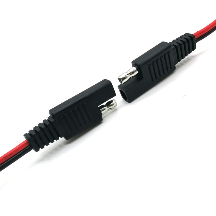 2Pin SAE to SAE 10AWG Wire Harness Bullet Quick Connector 3ft SAE Extension Cable manufacture