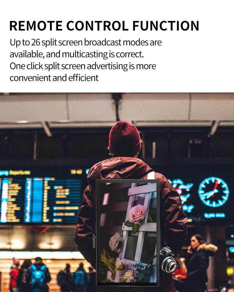 Android LCD backpack portable advertising bag digital Walking Billboard details