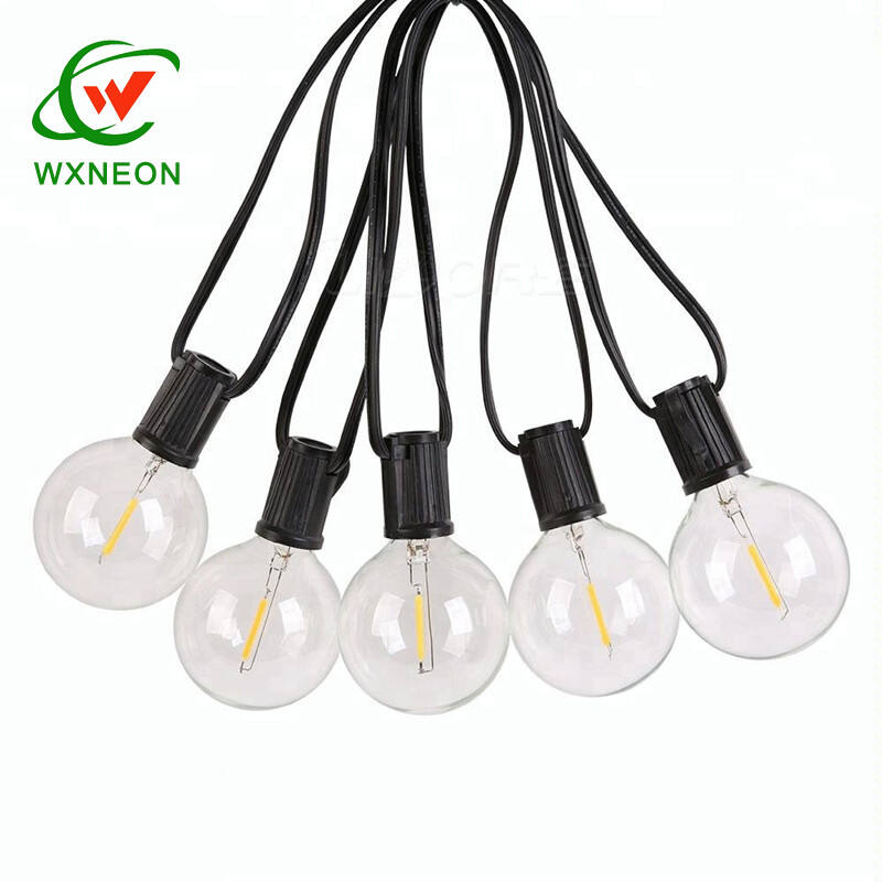 Outdoor Christmas Decorate 0.5W E12 Base Glass Shell G40 Led Filament Globe Replacement Bulbs details