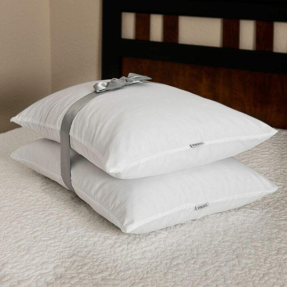 Hotel and home use 100% polyester goose down alternative 2 sets of bamboo quilted bed pillow factory