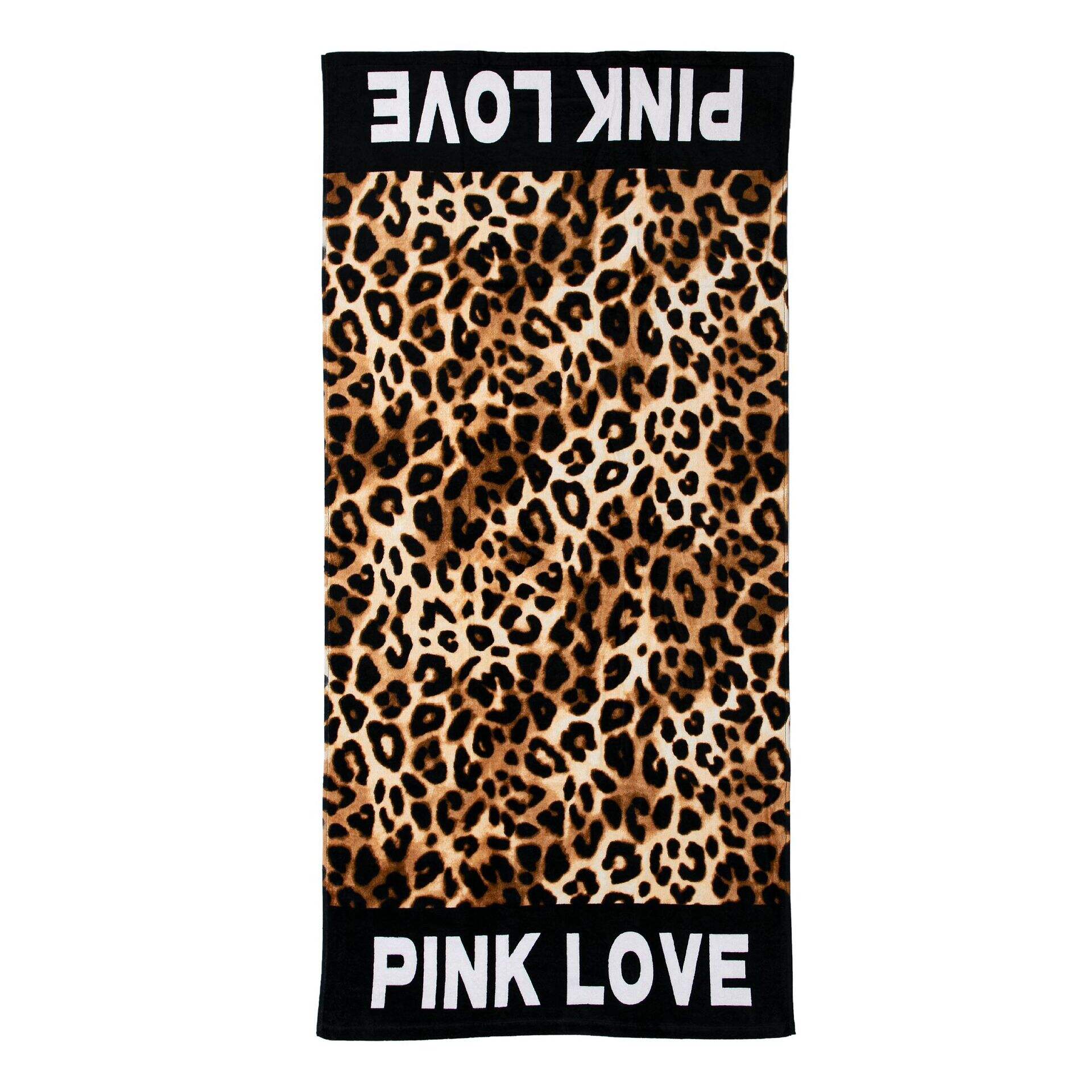 Designer pink double side print promotional business personalised logo beach towel factory