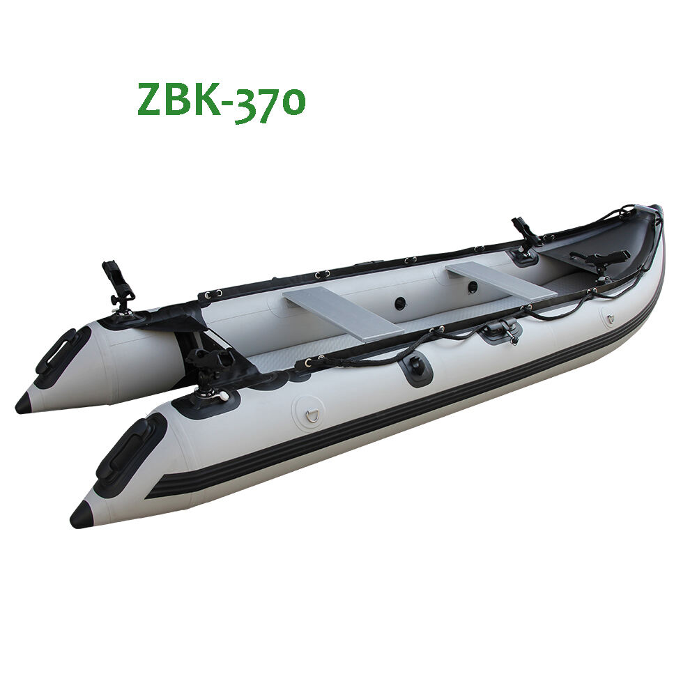 Zhenbo inflatable fishing kayak 370 kaboat inflatable 12ft ZBK-370 fishing boats supplier