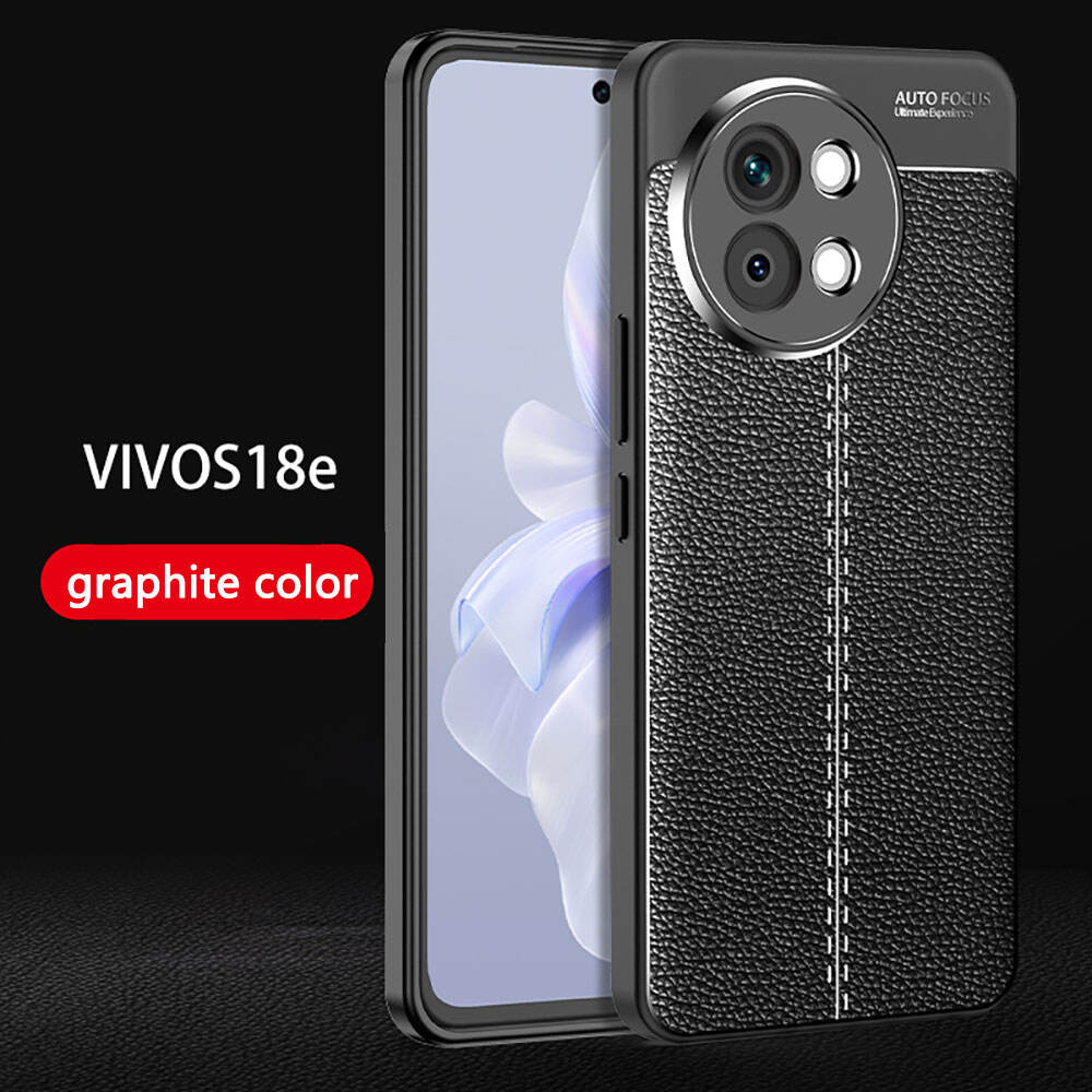 Tpu Phone Case For Vivo S18 S18E Drop Proof Skin Friendly Mobile Lychee Plating Anti Fall Cover Customize A96