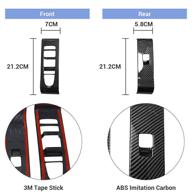 Car Interior Decoration Accessories RHD Window Glasses Lift Button Panel Armrest Window Rises Cover For BYD Yuan Plus ATTO 3 supplier