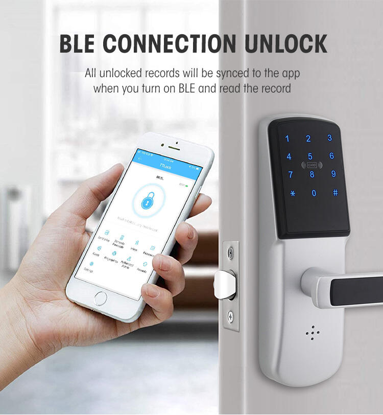 best interior digital keypad electronic smart door lock with handle manufacture